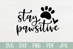 Stay Pawsitive - Dog Lover SVG Product Image 2