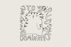 Funny Cat Print SVG, PNG Product Image 4