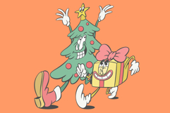 Retro groovy Christmas characters Product Image 2