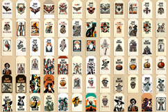 Halloween gift tags printable BUNDLE |Gift tag designs png Product Image 2