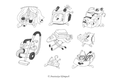 Household Chores Funny Doodles Product Image 3