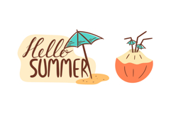 Vector Summer Lettering Stickers Product Image 2
