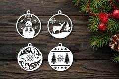 3D Christmas Pin On Paper Cutting SVG Product Image 2