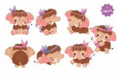 Tribal Series Cute Mammoth Clipart Product Image 2