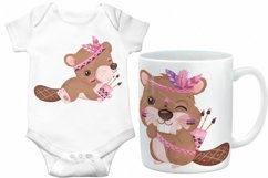 Tribal Series Cute Beaver Clipart Product Image 3