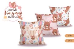 Cute Little Kangaroo Seamless Pattern Set Product Image 3