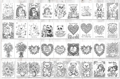 Happy Mother's Day Coloring Book Pages jpeg|Cute animals mom Product Image 3