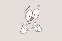 Silly faces, retro cartoon emotions Product Image 4