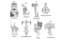 Tarot characters clipart Major arcana prints Product Image 3