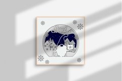 Layer Paper Cut Christmas Card Product Image 2