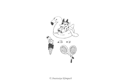 Hand Drawn Swimming Pool Vector Clipart Product Image 4