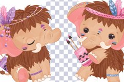 Tribal Series Cute Mammoth Clipart Product Image 4