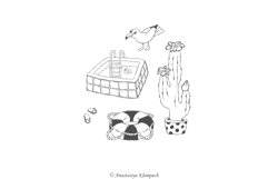 Hand Drawn Swimming Pool Vector Clipart Product Image 5