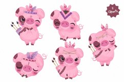 Tribal Series Little Piggies Clipart Product Image 2