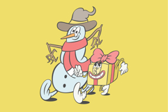 Retro groovy Christmas characters Product Image 5