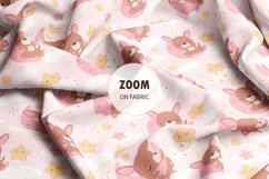 Cute Little Kangaroo Seamless Pattern Set Product Image 9