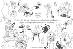 Hand-Drawn Cat Doodle Bundle Product Image 4