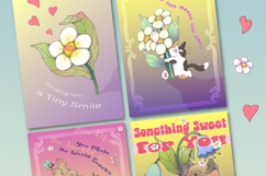 Cute Flower Friends Clipart Set Product Image 3