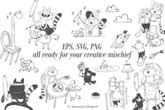 Hand-Drawn Cat Doodle Bundle Product Image 6