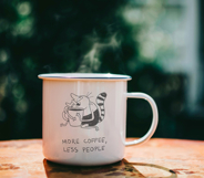 Funny Coffee Cat Doodles Product Image 3