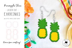 Layered Pineapple Laser Cut Earrings | 3d Summer Earrings Product Image 1