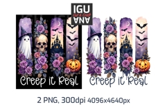 Halloween Tshirt Brush Strokes PNG Ghost, Skull, Pumpkin DTF Product Image 2