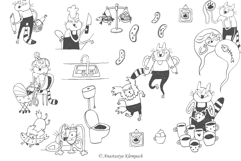 Hand-Drawn Cat Doodle Bundle Product Image 8