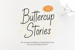 Buttercup Stories - Ballpoint Handwritten Font Product Image 1