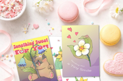 Cute Flower Friends Clipart Set Product Image 10