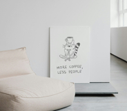 Funny Coffee Cat Doodles Product Image 5