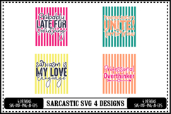 Funny Sarcastic Quotes 4 Designs Product Image 1