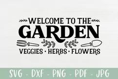 Welcome To The Garden SVG | Garden Sign SVG Product Image 2