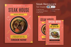 Gindy - Steak Restaurant Flyer Product Image 1