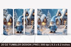 Christmas gnome tumbler,3d christmas tumbler,3D Christmas Product Image 1