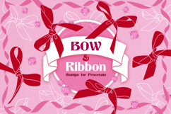 Bow &amp; Ribbon Procreate Stamps Product Image 1