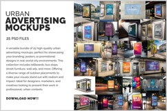 Urban Advertising Mockups - 25 PSDs Product Image 1