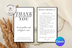 Ready to Print Resin Care Card Template Product Image 1