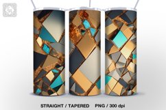 3d Mosaic 5 Tumbler Sublimations , 20 oz Tumbler Wraps Product Image 2