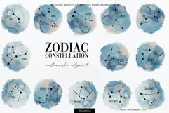 Zodiac Constellations watercolor Clipart Product Image 1