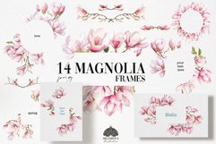 Watercolor Spring Magnolia frames Product Image 1