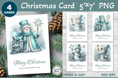 Merry Christmas Card. Printable card Product Image 1