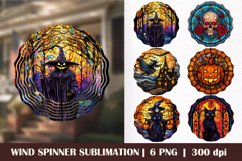 Halloween wind spinner- Stained glass Wind spinner Product Image 1