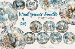 Cute Christmas designs Wind Spinner wrap sublimation BUNDLE Product Image 3