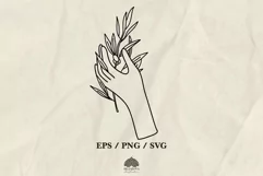 Female hand Aesthetic SVG PNG EPS Product Image 1