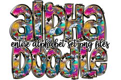 SummerPattern2 Doodle Letters Product Image 1