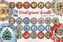 Cute Christmas designs Wind Spinner wrap sublimation BUNDLE Product Image 9