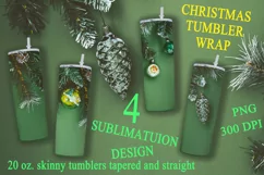 Christmas tumbler wrap | Tumbler sublimation 20 oz Product Image 1