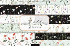 Wildflowers seamless patterns Product Image 1