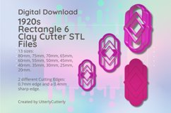 1920s Rectangle 6 Clay Cutter - STL Digital File Download- 1 Product Image 1