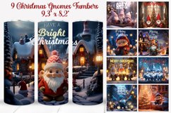 Christmas Gnomes Tumbler Bundle- 3d Christmas tumbler wrap Product Image 1